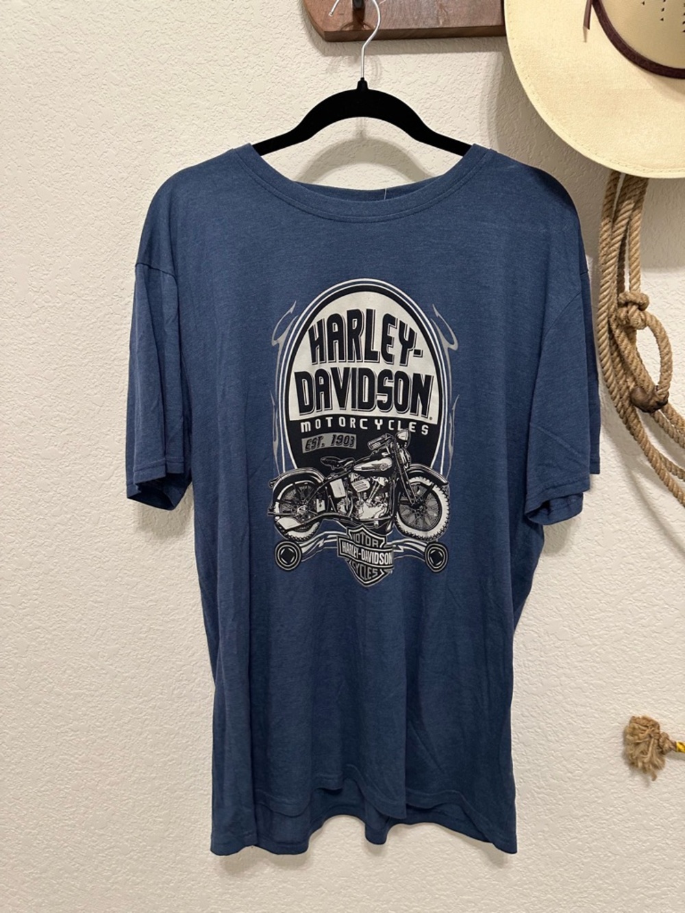 Harley-Davidson Men's Navy Graphic Logo T‑Shirt